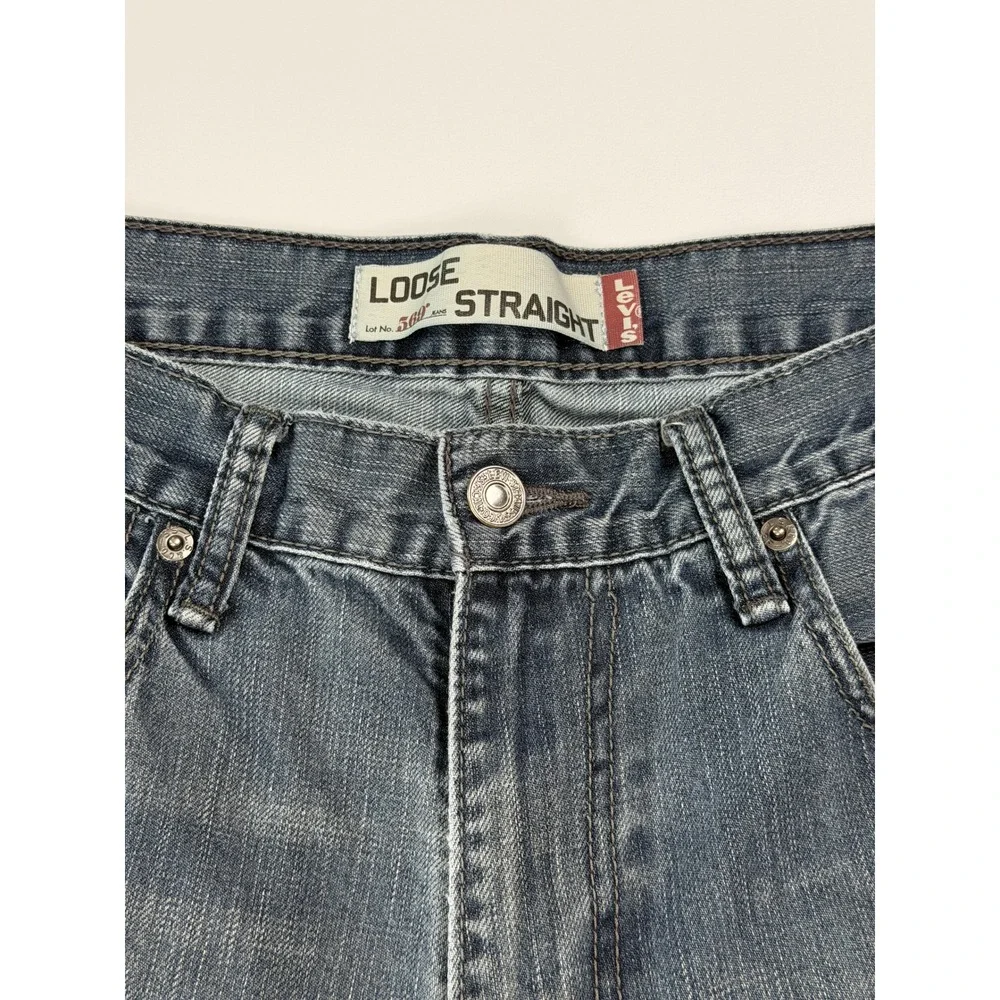 Levi's 569 Loose Straight Jeans Mens 32x32 Blue Denim Mid Wash Good
